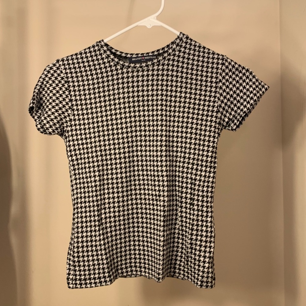 Brandy Melville Houndstooth Tee